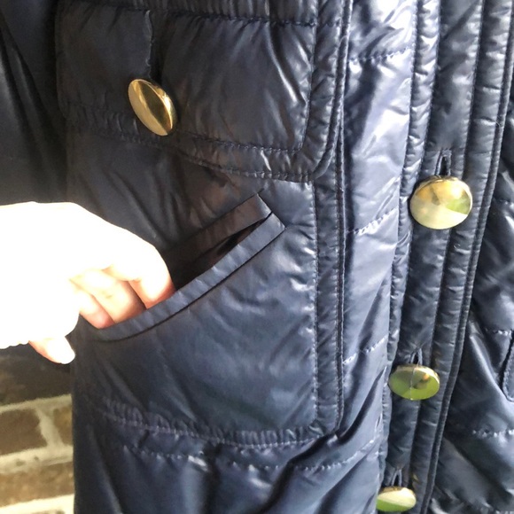 Marc By Marc Jacobs Nylon Navy Blue Trench Puffer Coat - Picture 13 of 16